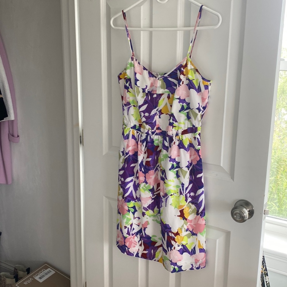 Adorable J Crew flower dress, size 6, perfect condition.